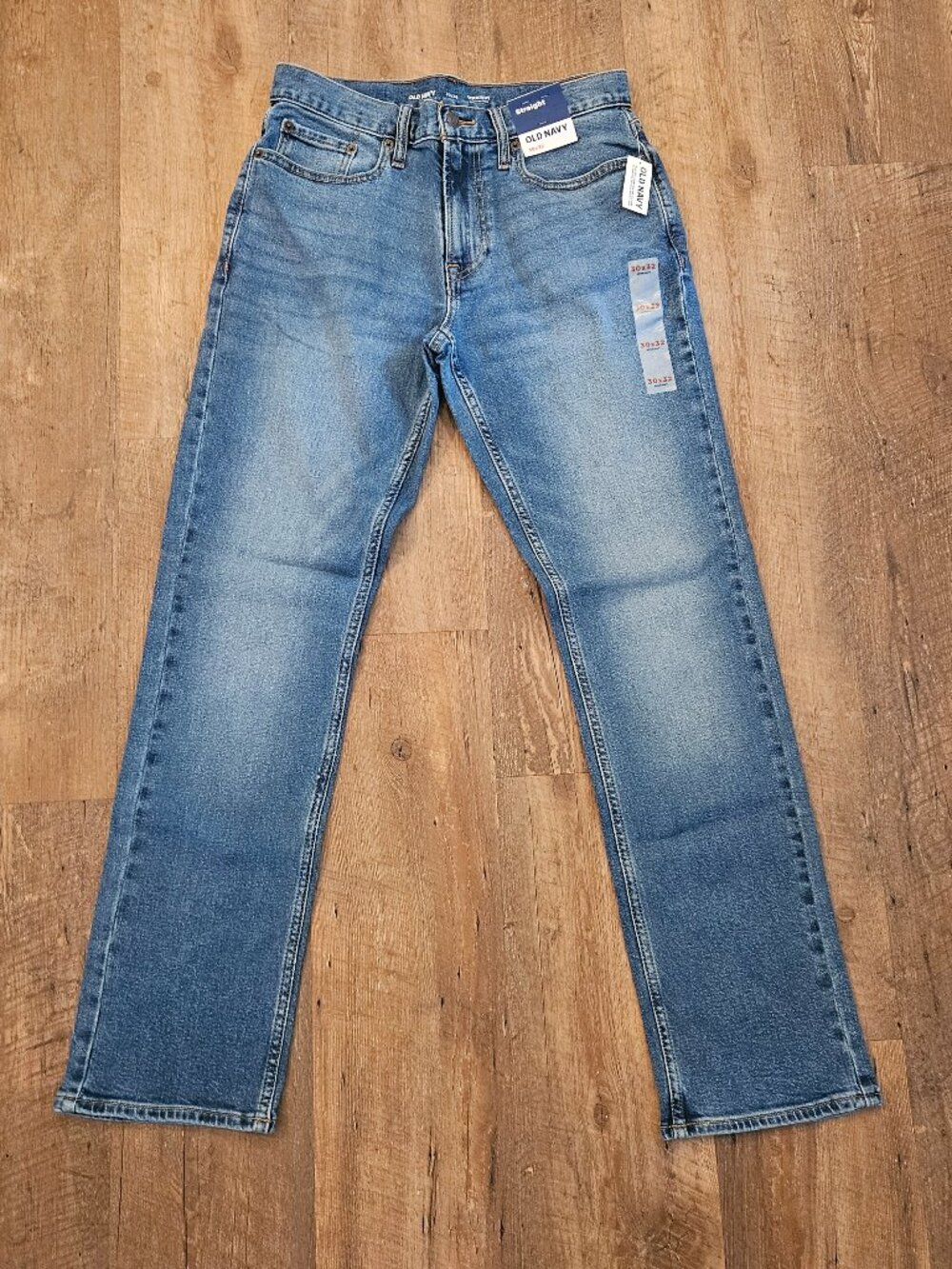 Old Navy Straight Built-In Flex Men's Jeans 30x32 NWT Light Wash